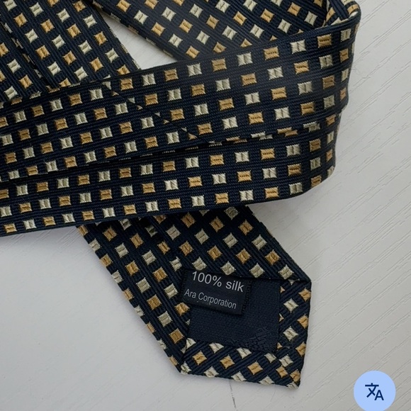 Vintage Burberry’s Checkered 100% Silk Tie Men’s - Picture 5 of 6